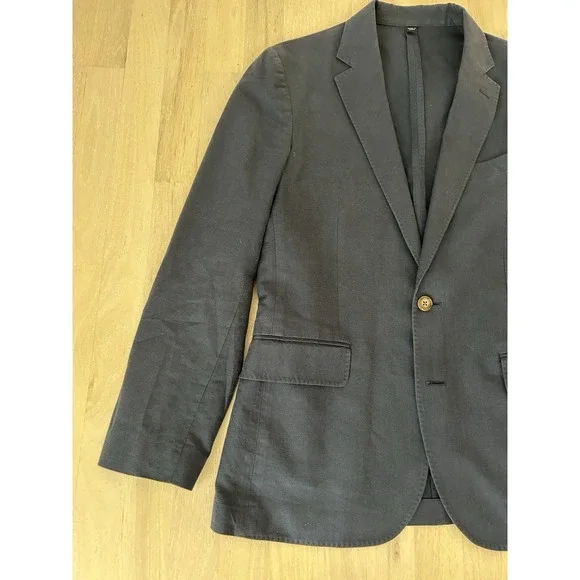 J CREW Ludlow Blue Linen Cotton Blend Blazer Sportcoat Sz 36s Slim - Picture 4 of 12